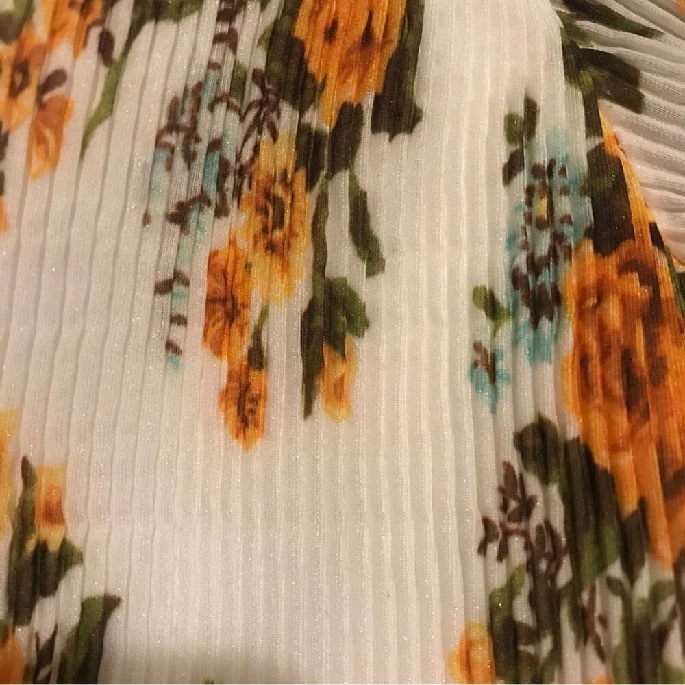 NWT. ZIMMERMANN Floral Print One-Shoulder Top ZIM 0/ US 4 white yellow - Picture 11 of 15